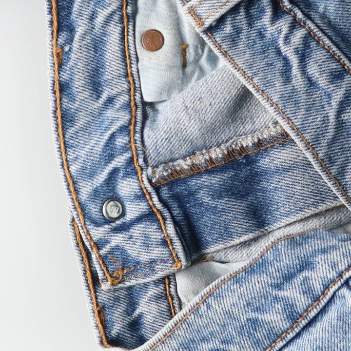 90'S Levi's 505-4891 Regular Fit Straight Leg Tapered Denim Pants, Made in USA, Men's, Size W31, Vintage cotton blue type Vintage Second Hand