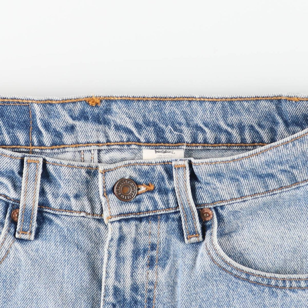 90'S Levi's 505-4891 Regular Fit Straight Leg Tapered Denim Pants, Made in USA, Men's, Size W31, Vintage cotton blue type Vintage Second Hand