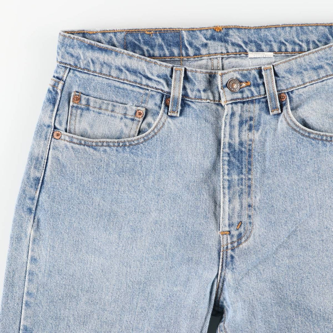 90'S Levi's 505-4891 Regular Fit Straight Leg Tapered Denim Pants, Made in USA, Men's, Size W31, Vintage cotton blue type Vintage Second Hand