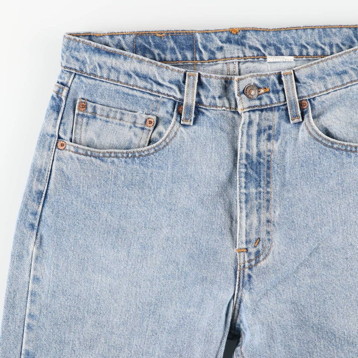 90'S Levi's 505-4891 Regular Fit Straight Leg Tapered Denim Pants, Made in USA, Men's, Size W31, Vintage cotton blue type Vintage Second Hand
