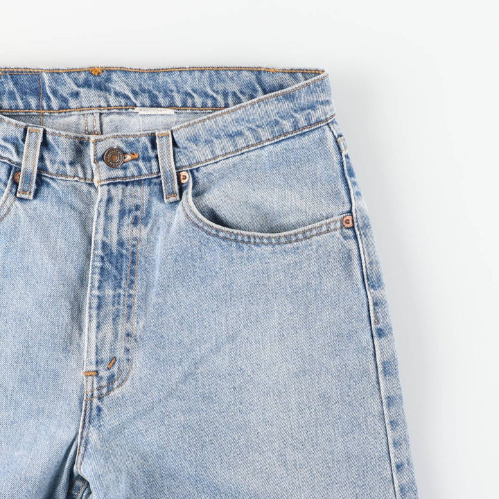 90'S Levi's 505-4891 Regular Fit Straight Leg Tapered Denim Pants, Made in USA, Men's, Size W31, Vintage cotton blue type Vintage Second Hand