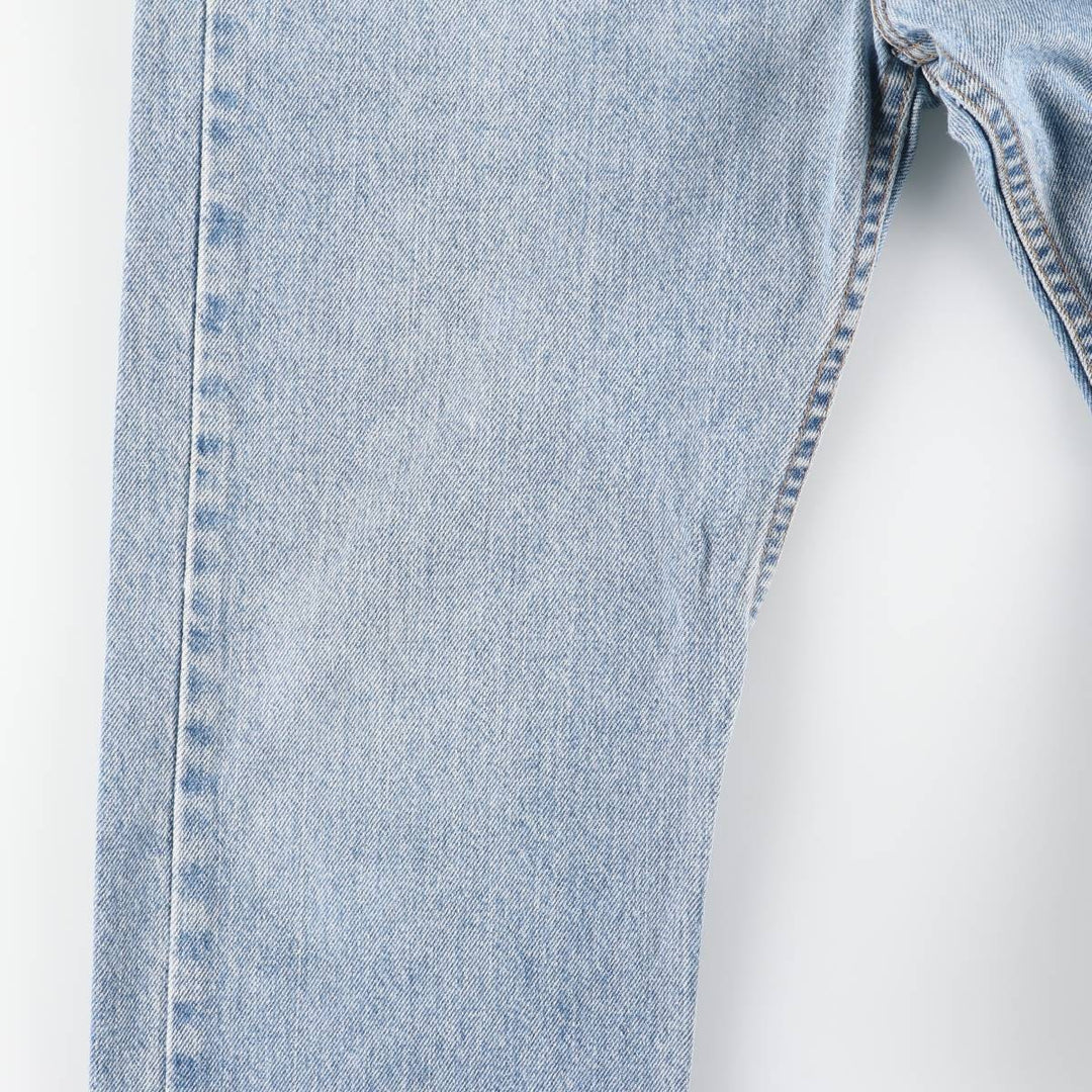 90'S Levi's 505-4891 Regular Fit Straight Leg Tapered Denim Pants, Made in USA, Men's, Size W31, Vintage cotton blue type Vintage Second Hand