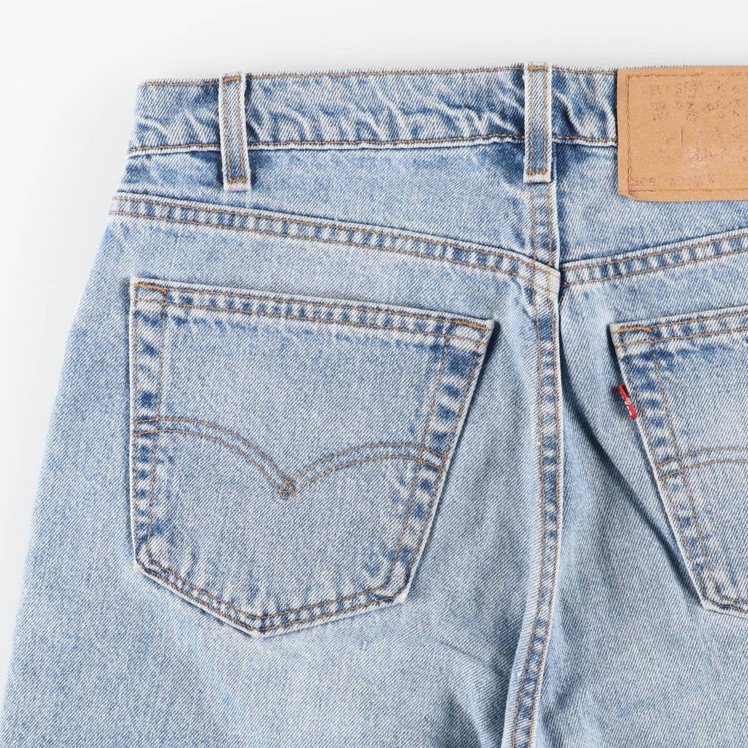 90'S Levi's 505-4891 Regular Fit Straight Leg Tapered Denim Pants, Made in USA, Men's, Size W31, Vintage cotton blue type Vintage Second Hand