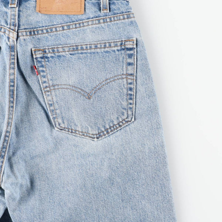 90'S Levi's 505-4891 Regular Fit Straight Leg Tapered Denim Pants, Made in USA, Men's, Size W31, Vintage cotton blue type Vintage Second Hand