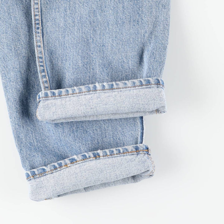 90'S Levi's 505-4891 Regular Fit Straight Leg Tapered Denim Pants, Made in USA, Men's, Size W31, Vintage cotton blue type Vintage Second Hand