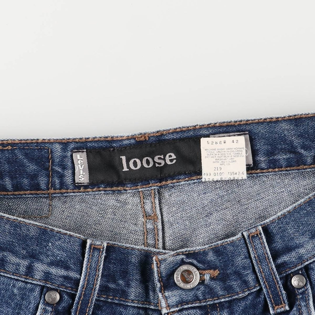 2000'S Levi's Silver Tab Loose Denim Shorts/Jorts Men's Size W32 cotton blue type Vintage Second Hand