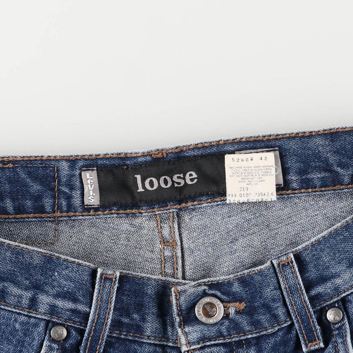 2000'S Levi's Silver Tab Loose Denim Shorts/Jorts Men's Size W32 cotton blue type Vintage Second Hand