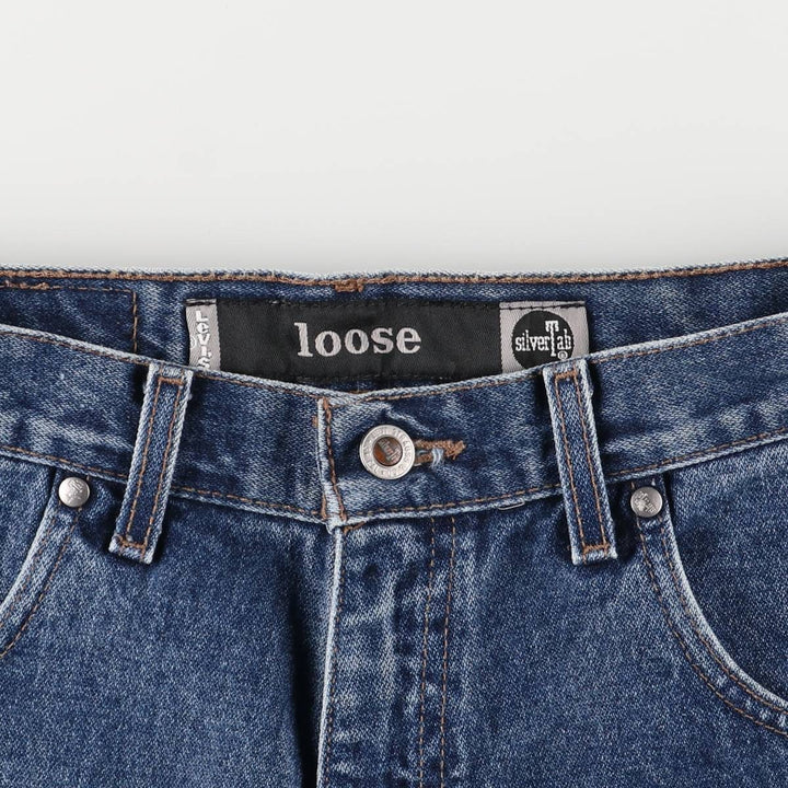 2000'S Levi's Silver Tab Loose Denim Shorts/Jorts Men's Size W32 cotton blue type Vintage Second Hand