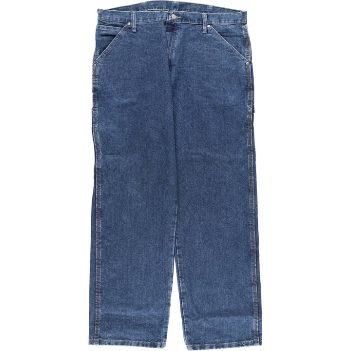 00'S Wrangler CARPENTER denim painter pants for men, equivalent to w37 cotton blue type Vintage Second Hand