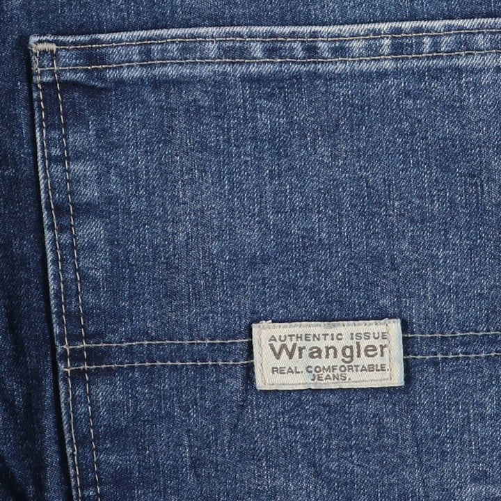 00'S Wrangler CARPENTER denim painter pants for men, equivalent to w37 cotton blue type Vintage Second Hand