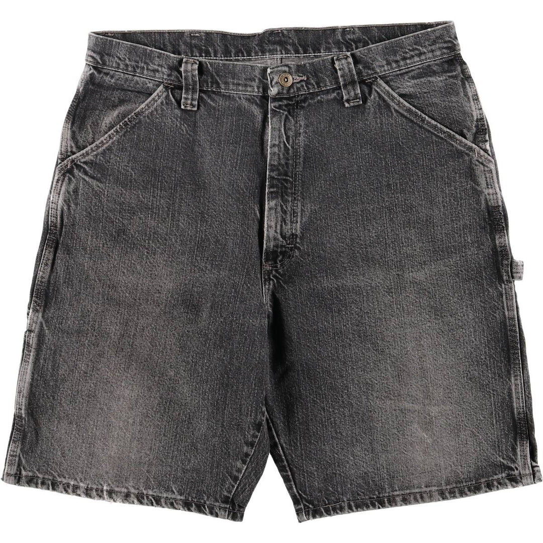 2000'S Wrangler Black Denim Painter Shorts, Men's, Size W35 cotton black type Vintage Second Hand