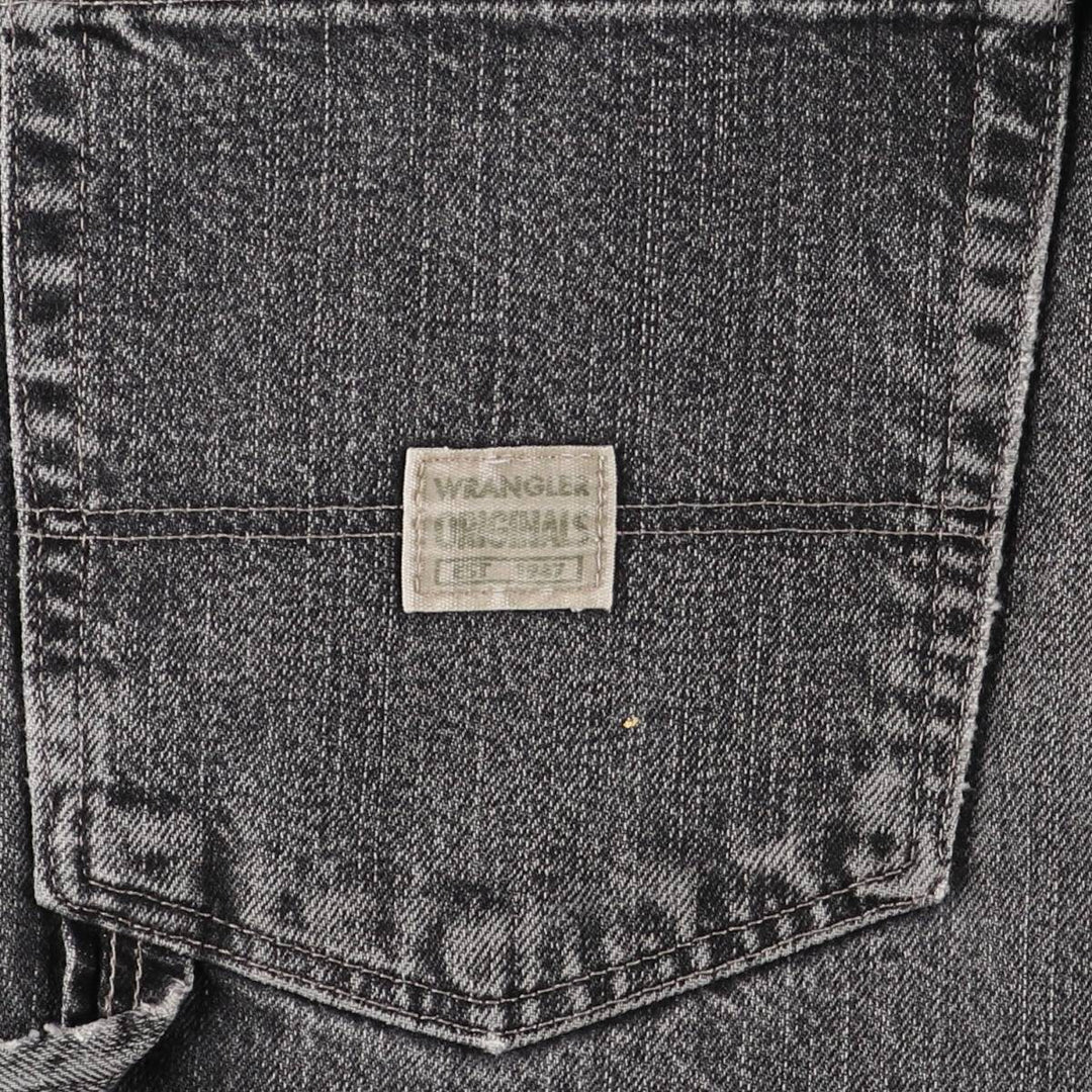 2000'S Wrangler Black Denim Painter Shorts, Men's, Size W35 cotton black type Vintage Second Hand