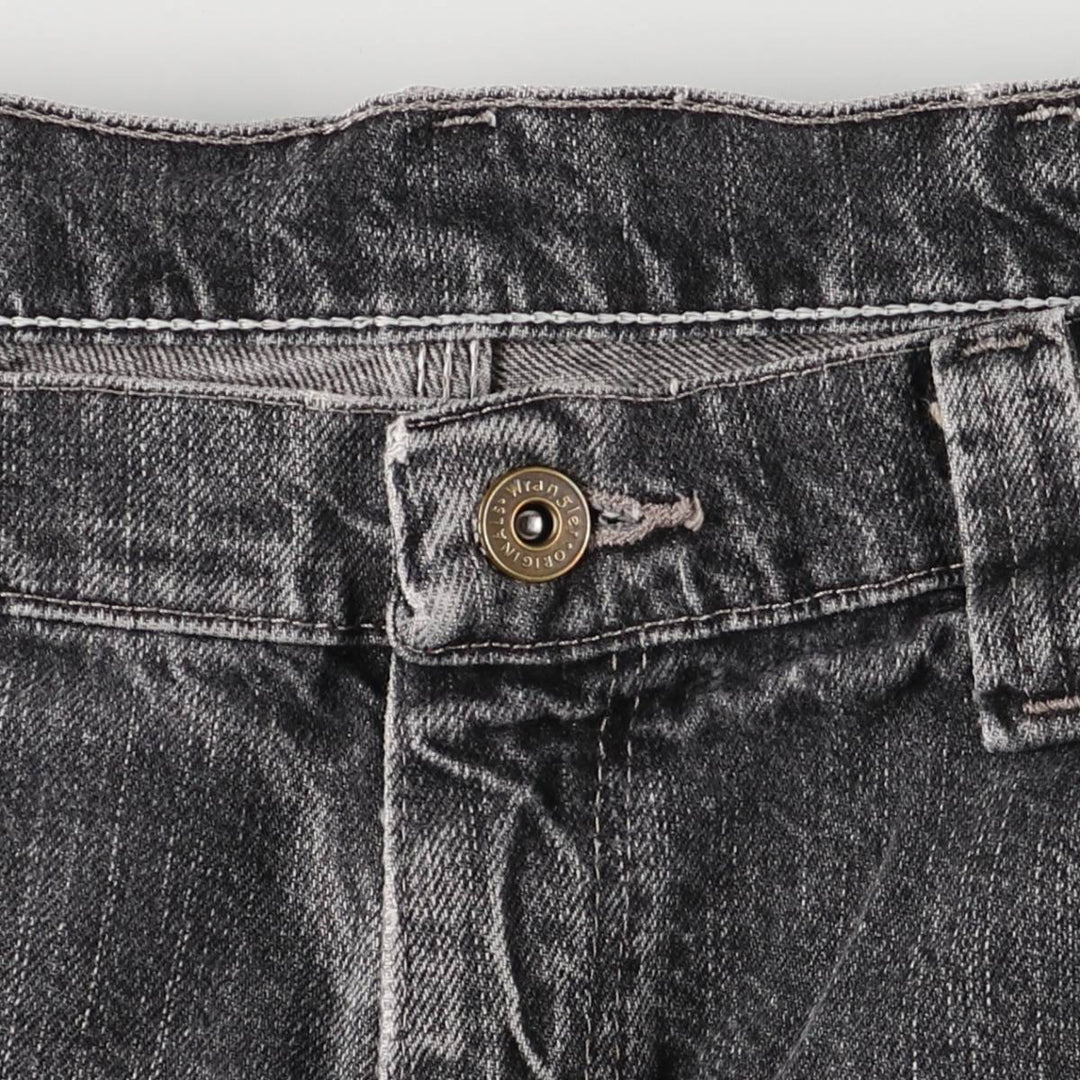 2000'S Wrangler Black Denim Painter Shorts, Men's, Size W35 cotton black type Vintage Second Hand