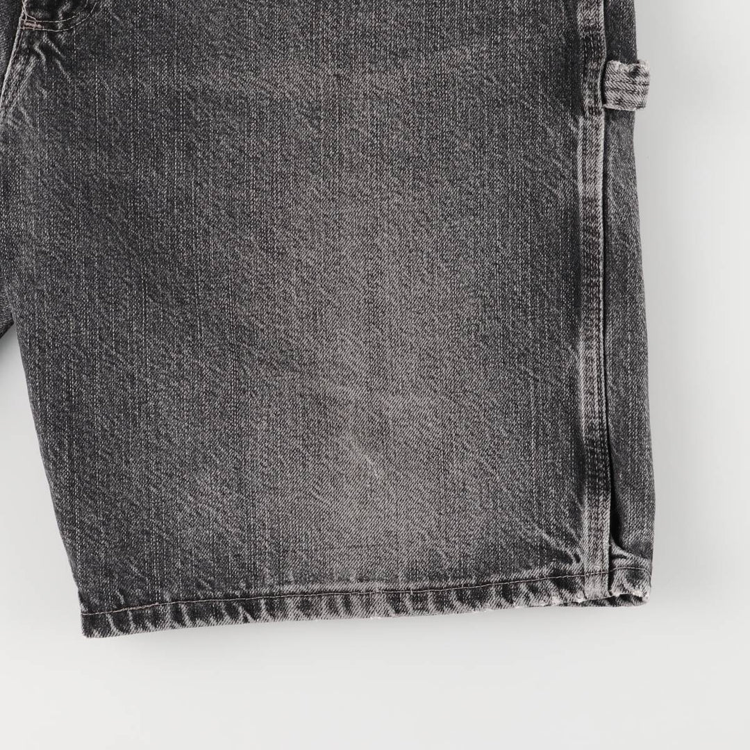 2000'S Wrangler Black Denim Painter Shorts, Men's, Size W35 cotton black type Vintage Second Hand