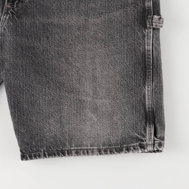 2000'S Wrangler Black Denim Painter Shorts, Men's, Size W35 cotton black type Vintage Second Hand