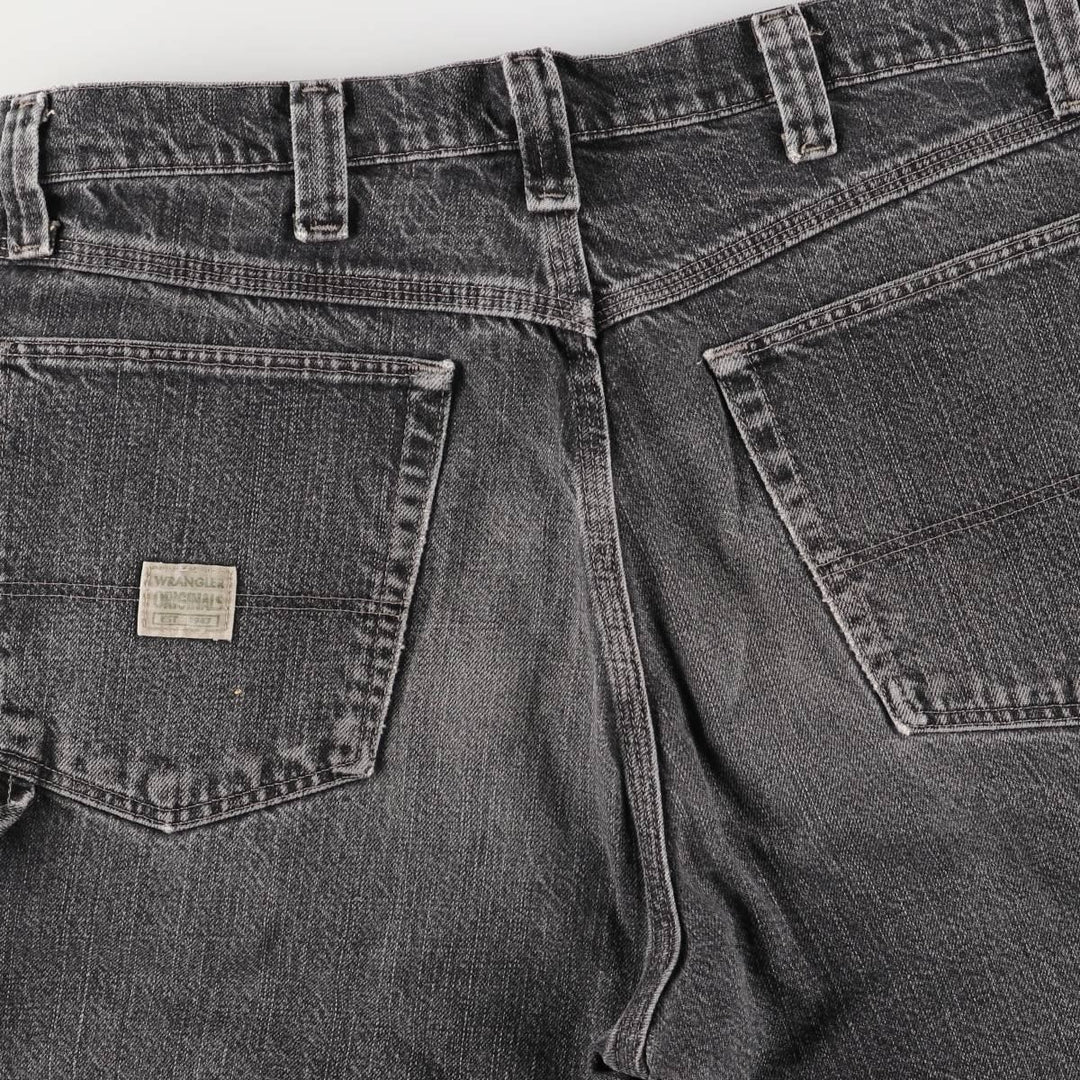 2000'S Wrangler Black Denim Painter Shorts, Men's, Size W35 cotton black type Vintage Second Hand