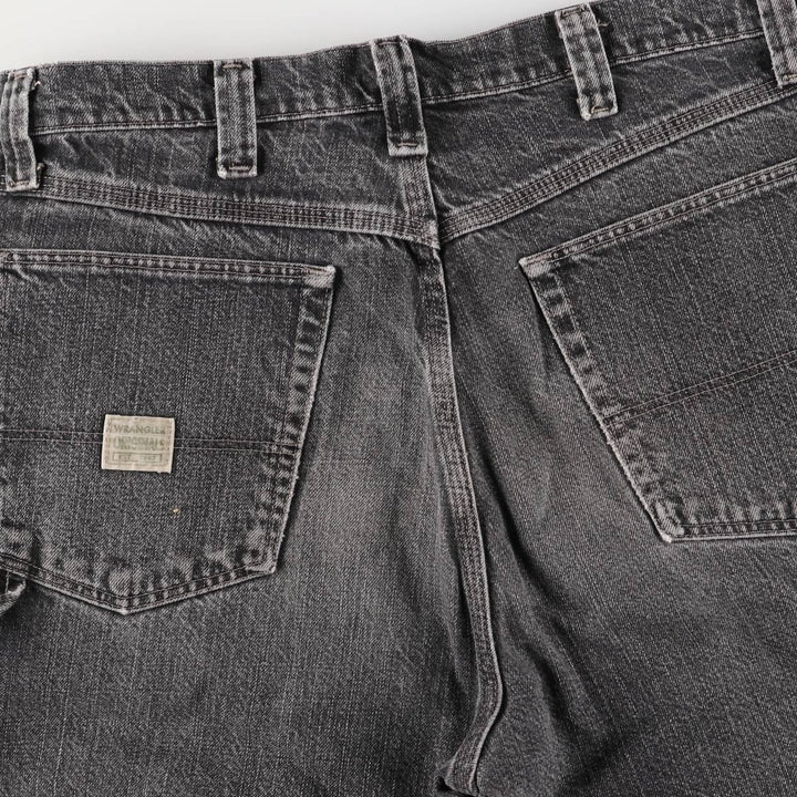 2000'S Wrangler Black Denim Painter Shorts, Men's, Size W35 cotton black type Vintage Second Hand