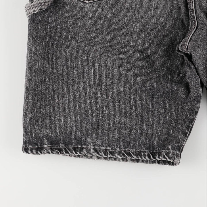 2000'S Wrangler Black Denim Painter Shorts, Men's, Size W35 cotton black type Vintage Second Hand