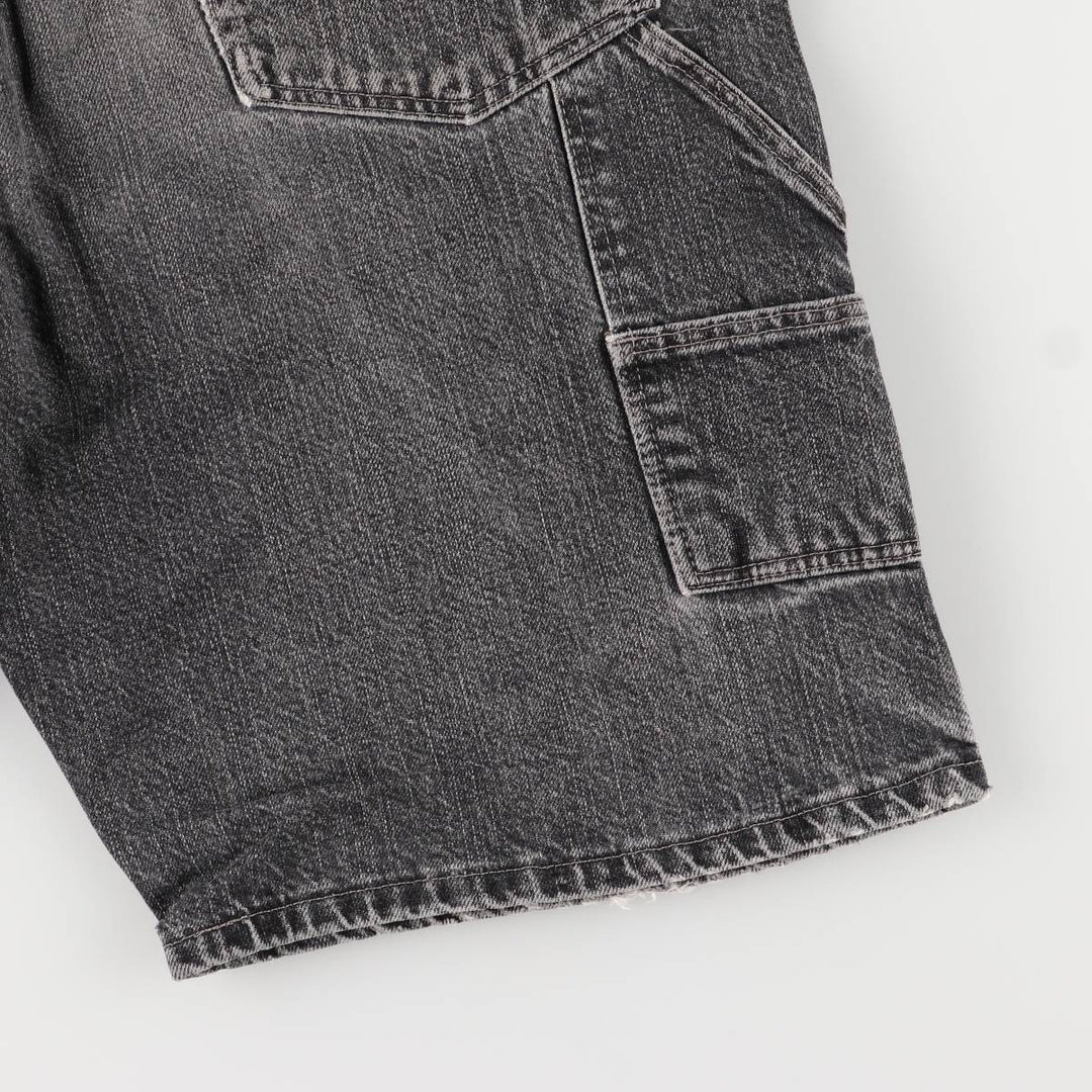 2000'S Wrangler Black Denim Painter Shorts, Men's, Size W35 cotton black type Vintage Second Hand