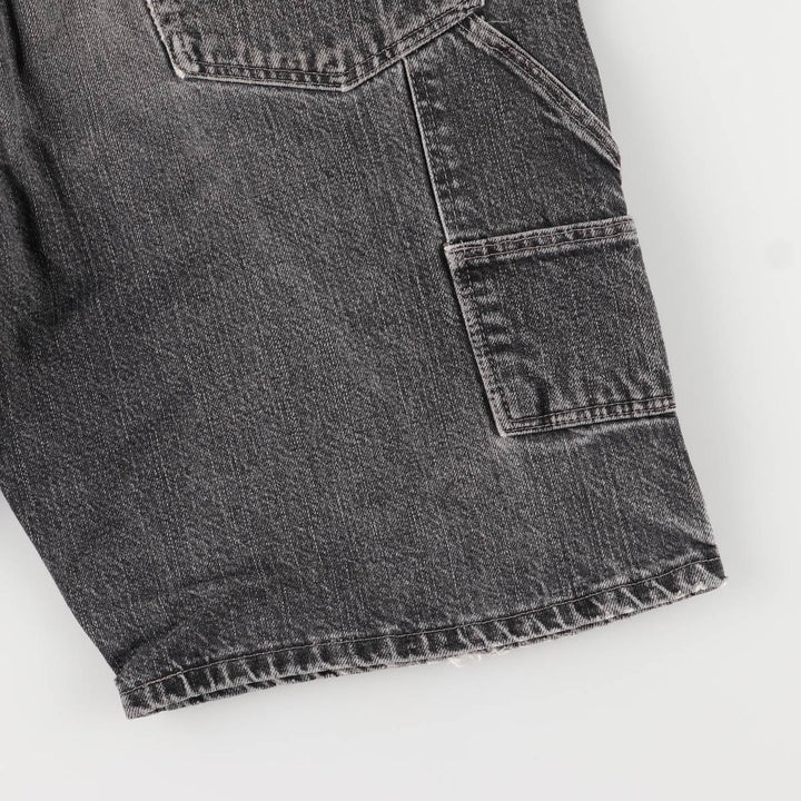 2000'S Wrangler Black Denim Painter Shorts, Men's, Size W35 cotton black type Vintage Second Hand