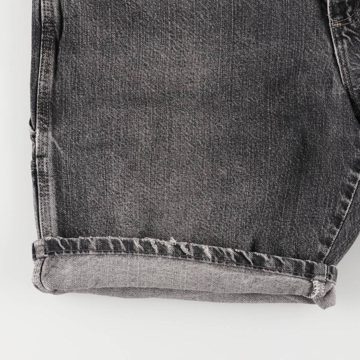 2000'S Wrangler Black Denim Painter Shorts, Men's, Size W35 cotton black type Vintage Second Hand