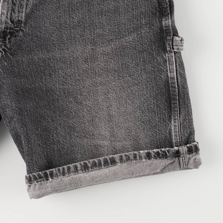 2000'S Wrangler Black Denim Painter Shorts, Men's, Size W35 cotton black type Vintage Second Hand