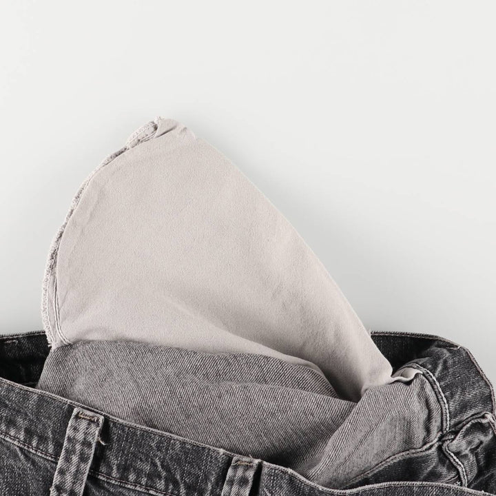 2000'S Wrangler Black Denim Painter Shorts, Men's, Size W35 cotton black type Vintage Second Hand