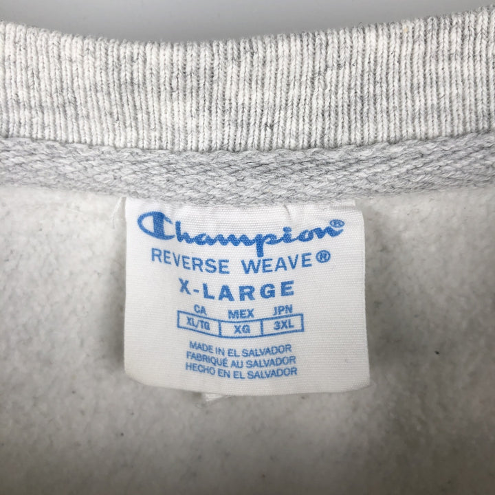 Champion REVERSE WEAVE Reverse Weave College Sweatshirt Trainer Men's XL cotton gray type Vintage Second Hand