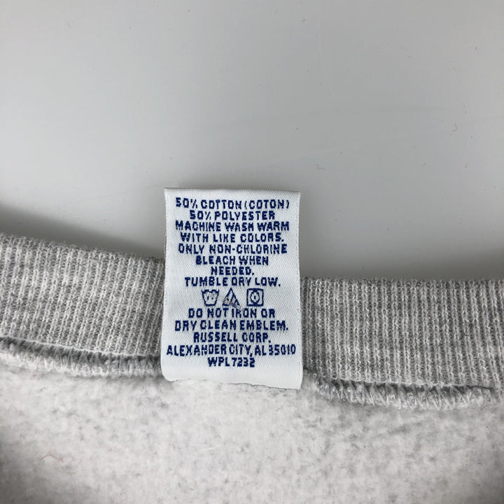 Vintage 90'S Russell ATHLETIC college sweatshirt, men's size XXL cotton gray type Vintage Second Hand