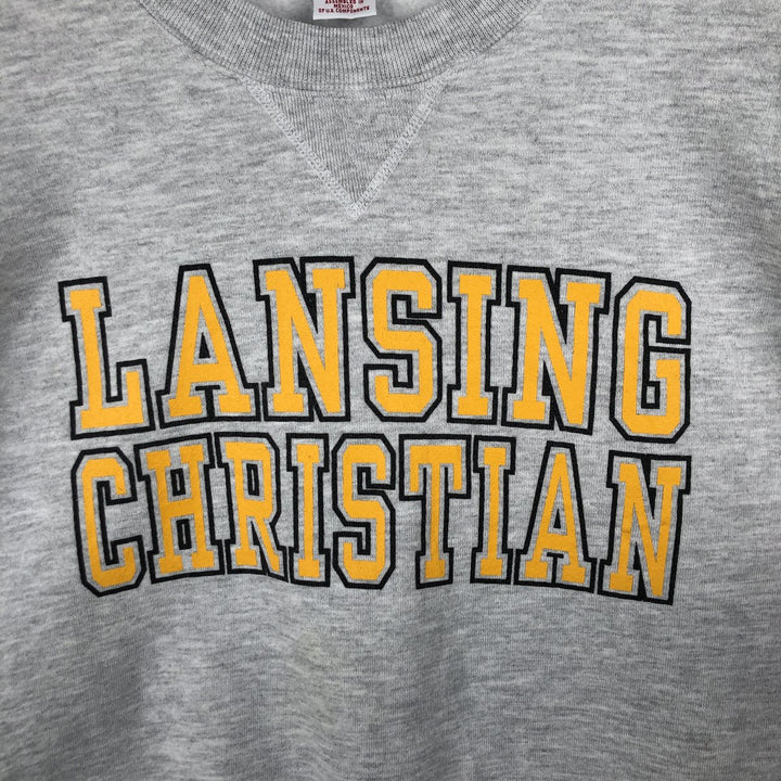 Vintage 90'S Russell ATHLETIC college sweatshirt, men's size XXL cotton gray type Vintage Second Hand
