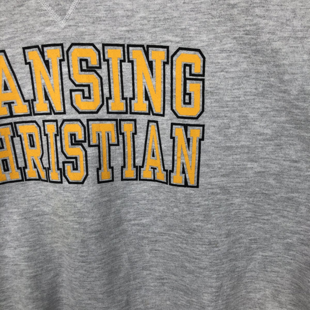 Vintage 90'S Russell ATHLETIC college sweatshirt, men's size XXL cotton gray type Vintage Second Hand