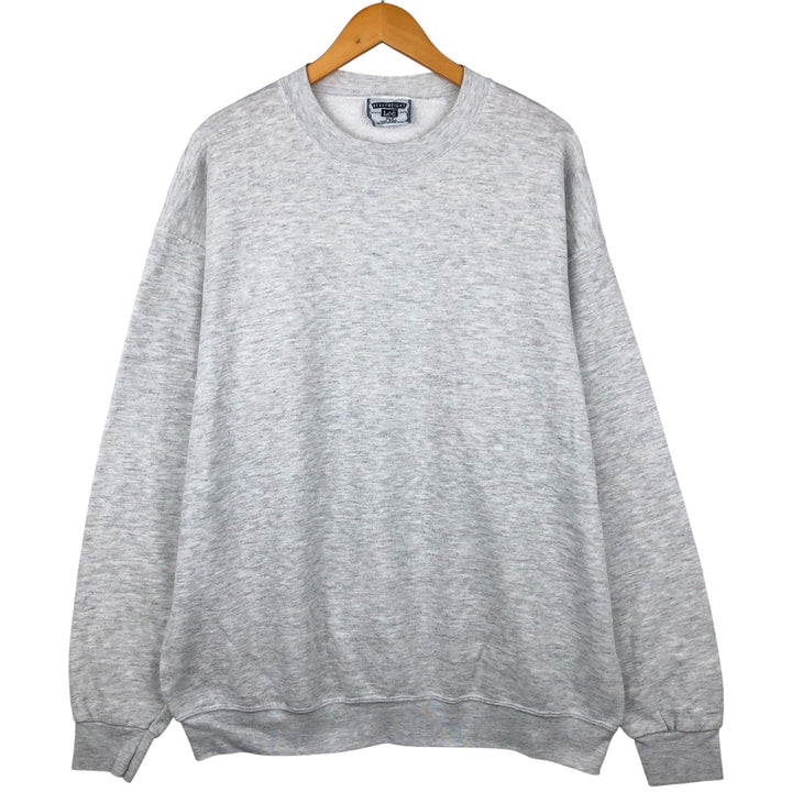 Vintage 90'S Lee Heavy Weight Solid Color Blank Sweatshirt, Made in USA, Men's Size XL unclear gray type Vintage Second Hand