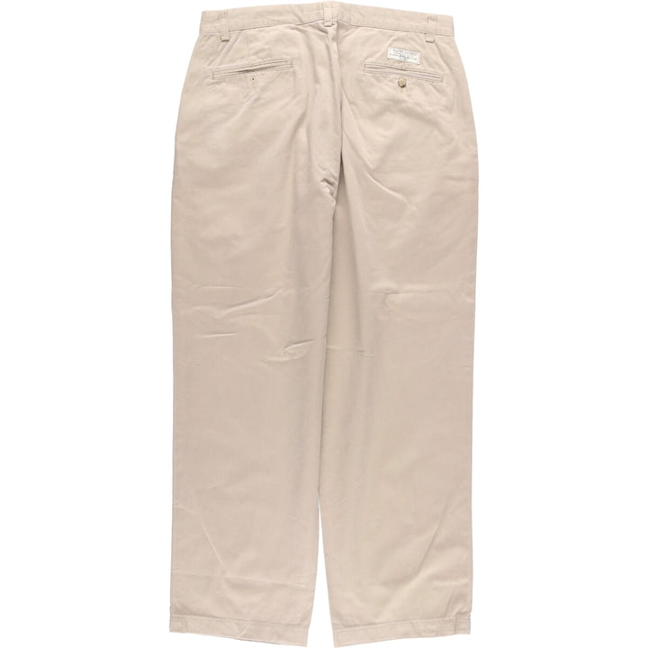 Ralph Lauren POLO by Ralph Lauren ANDREW PANT Two-pleat chino pants for men, equivalent to W34 cotton Beige type Vintage Second Hand