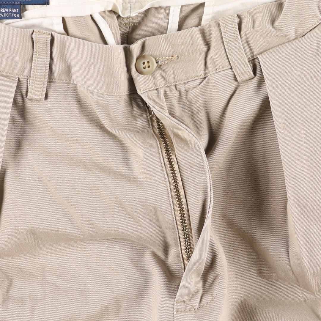 Ralph Lauren POLO by Ralph Lauren ANDREW PANT Two-pleat chino pants for men, equivalent to W34 cotton Beige type Vintage Second Hand