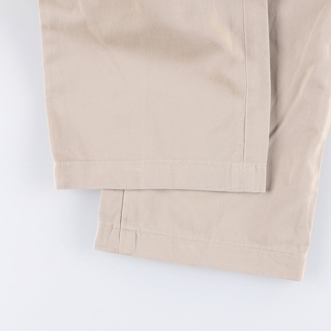 Ralph Lauren POLO by Ralph Lauren ANDREW PANT Two-pleat chino pants for men, equivalent to W34 cotton Beige type Vintage Second Hand