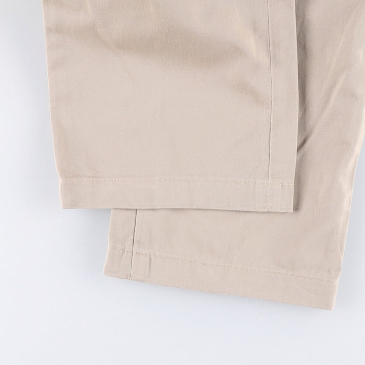 Ralph Lauren POLO by Ralph Lauren ANDREW PANT Two-pleat chino pants for men, equivalent to W34 cotton Beige type Vintage Second Hand
