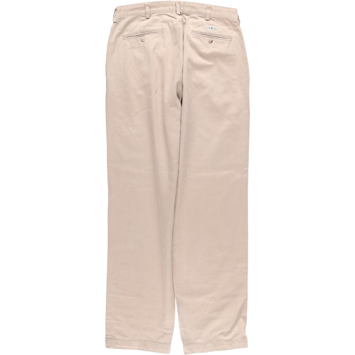 Ralph Lauren Polo Ralph Lauren Andrew Pant Two-pleat Chino Pants Men's Size W34 cotton Beige type Vintage Second Hand