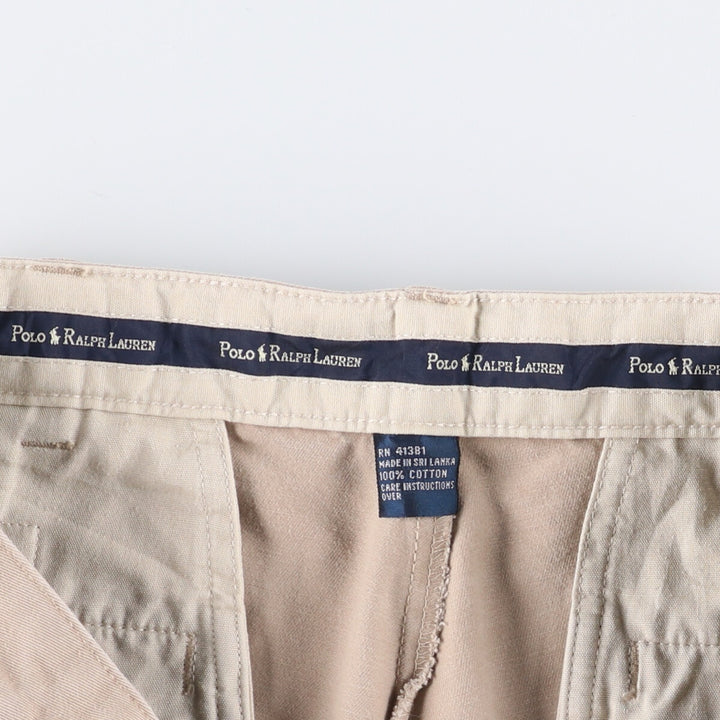 Ralph Lauren Polo Ralph Lauren Andrew Pant Two-pleat Chino Pants Men's Size W34 cotton Beige type Vintage Second Hand