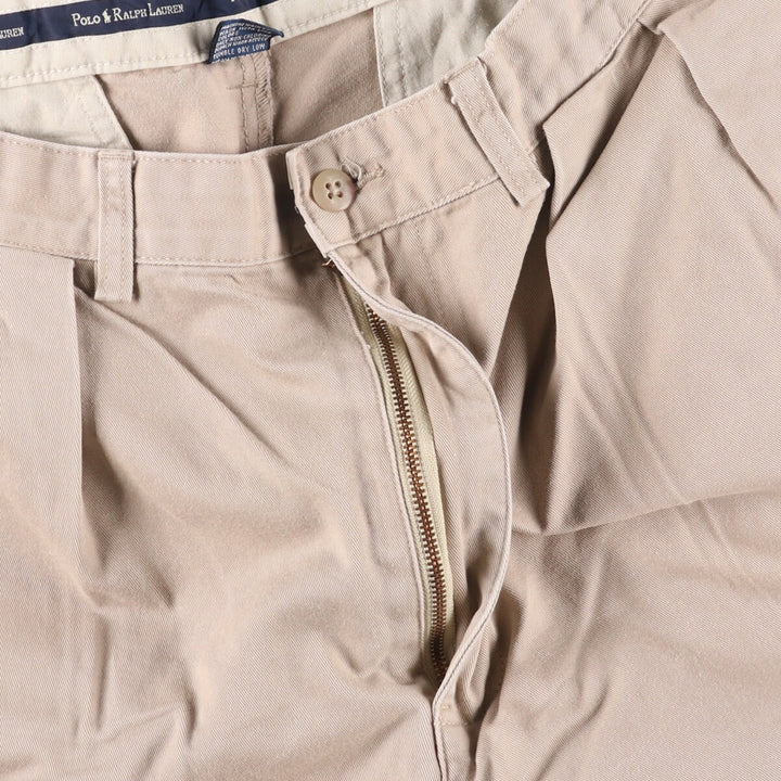 Ralph Lauren Polo Ralph Lauren Andrew Pant Two-pleat Chino Pants Men's Size W34 cotton Beige type Vintage Second Hand