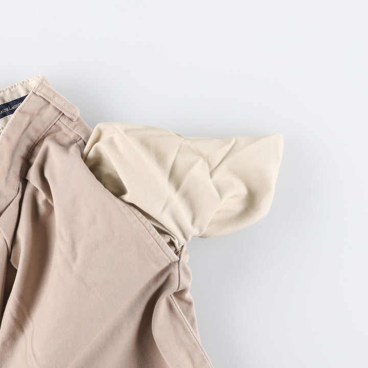 Ralph Lauren Polo Ralph Lauren Andrew Pant Two-pleat Chino Pants Men's Size W34 cotton Beige type Vintage Second Hand