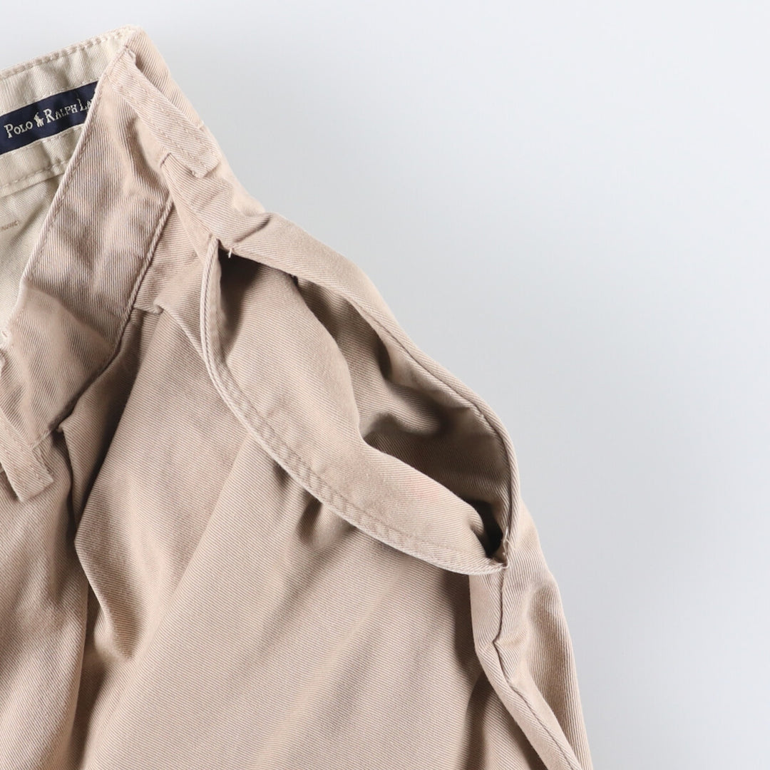 Ralph Lauren Polo Ralph Lauren Andrew Pant Two-pleat Chino Pants Men's Size W34 cotton Beige type Vintage Second Hand