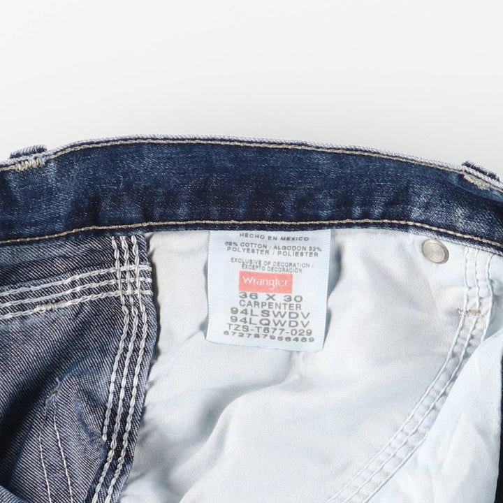 Wrangler Carpenter Denim Painter Pants, Men's, Size W36 cotton blue type Vintage Second Hand