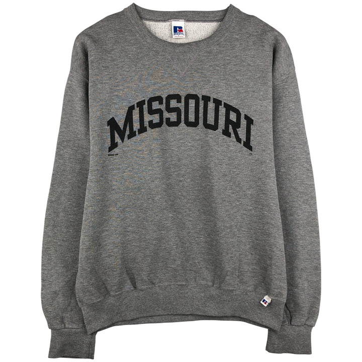 Vintage 2000'S Russell college sweatshirt, size L, men's polyester gray type Vintage Second Hand
