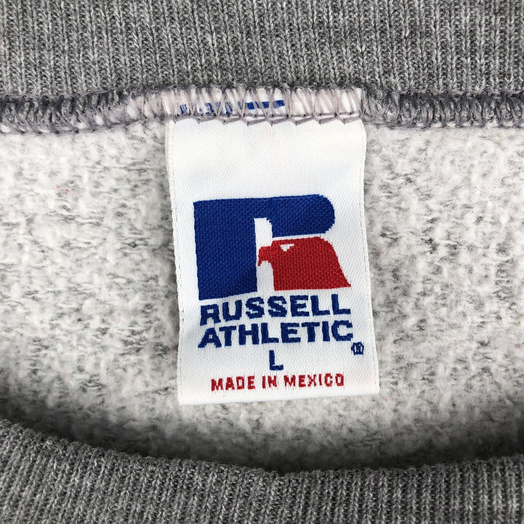 Vintage 2000'S Russell college sweatshirt, size L, men's polyester gray type Vintage Second Hand