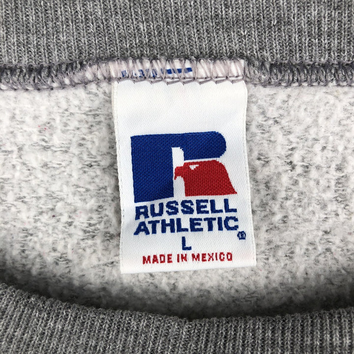 Vintage 2000'S Russell college sweatshirt, size L, men's polyester gray type Vintage Second Hand