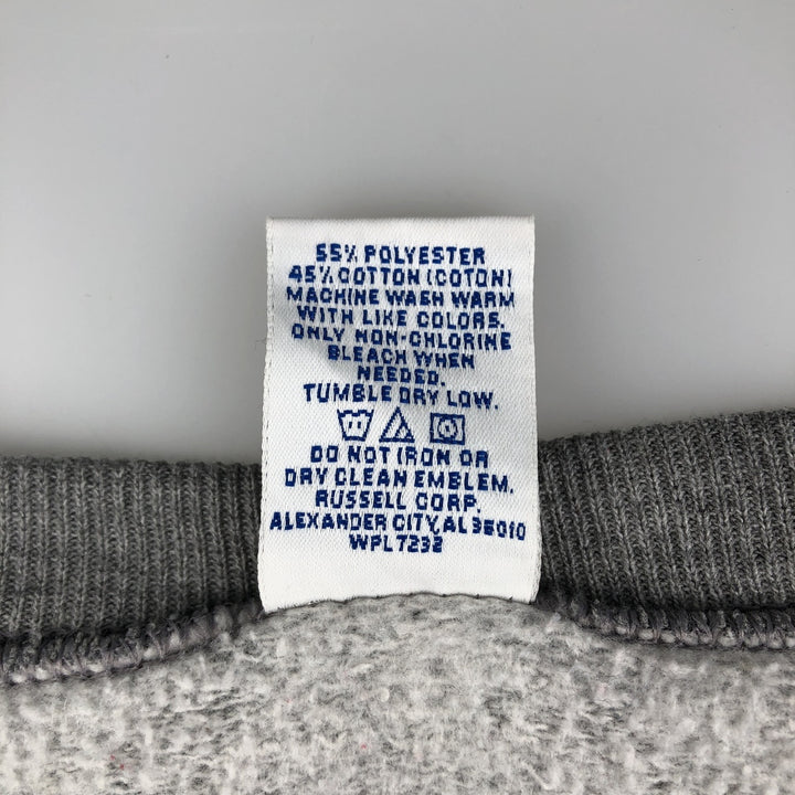 Vintage 2000'S Russell college sweatshirt, size L, men's polyester gray type Vintage Second Hand
