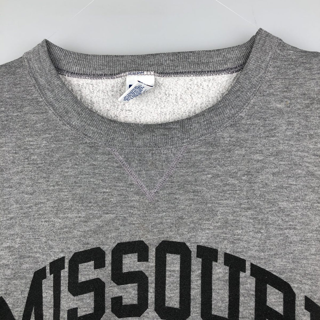 Vintage 2000'S Russell college sweatshirt, size L, men's polyester gray type Vintage Second Hand