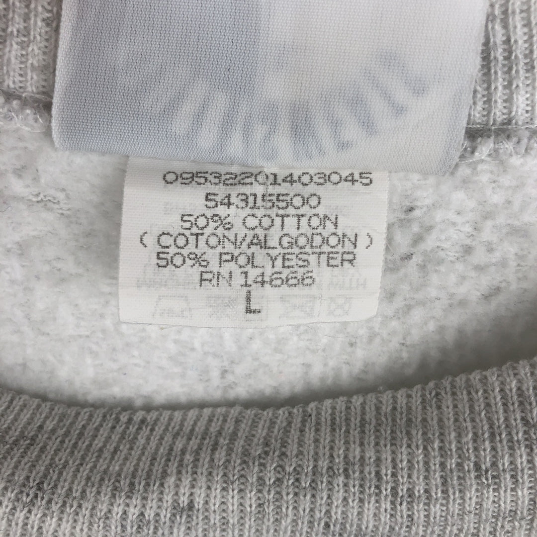 Vintage 90'S Lee STURDYSWEATS plain blank sweatshirt, made in the USA, size L, men's cotton gray type Vintage Second Hand