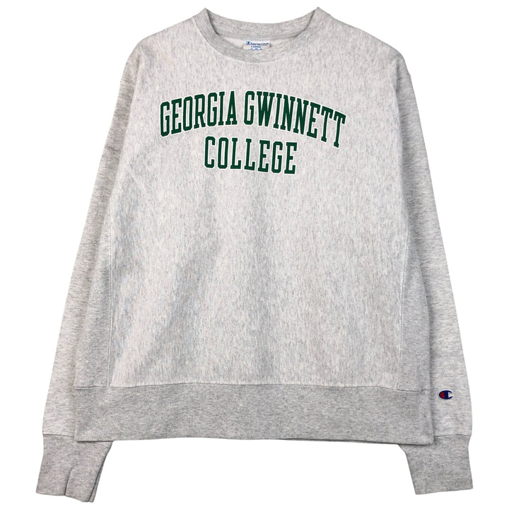 Champion REVERSE WEAVE Reverse Weave College Sweatshirt Trainer Men's L size cotton gray type Vintage Second Hand