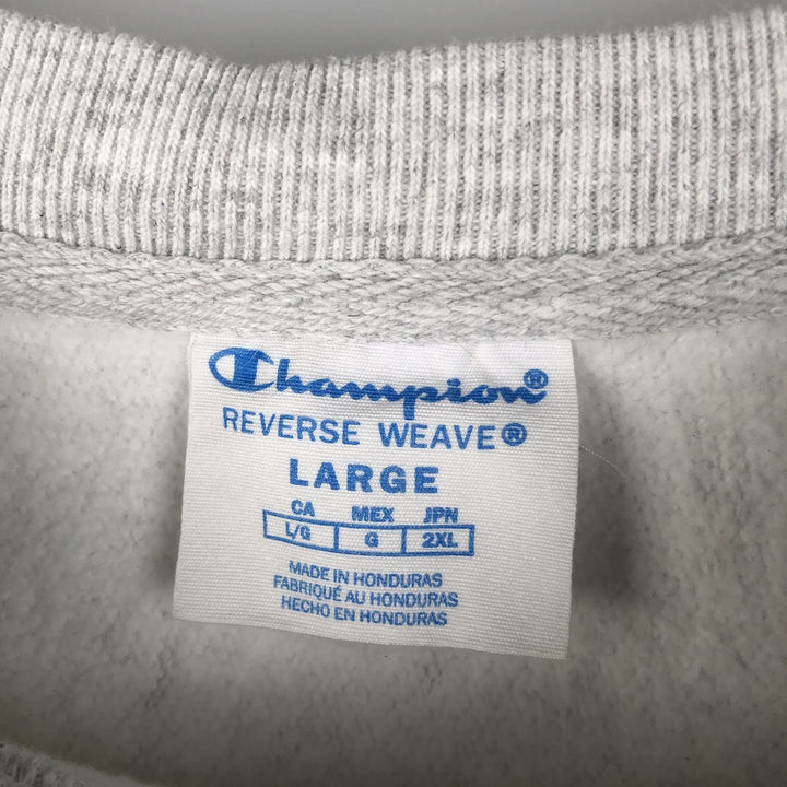 Champion REVERSE WEAVE Reverse Weave College Sweatshirt Trainer Men's L size cotton gray type Vintage Second Hand